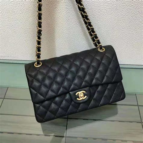 chanel handbag calfskin|Chanel black leather handbag.